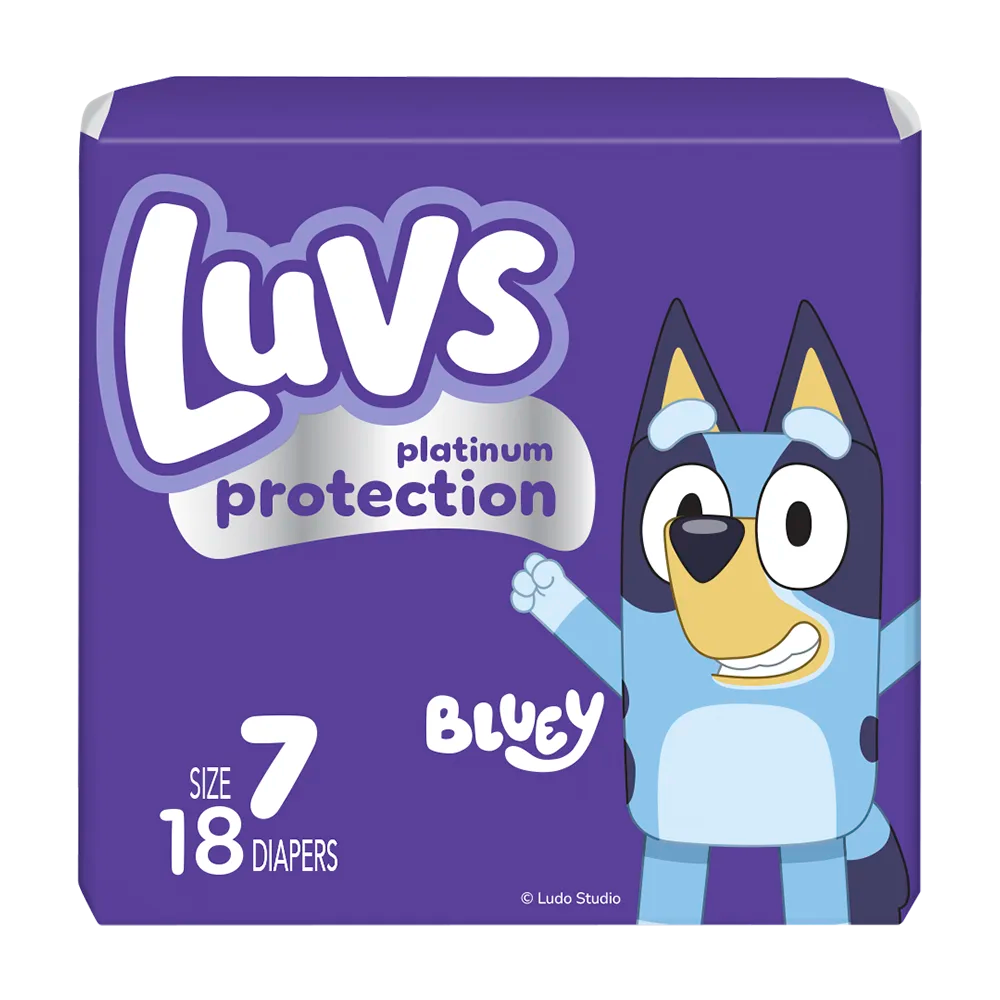 Luvs Platinum Protection Baby Diapers, Size 7, 18 Count