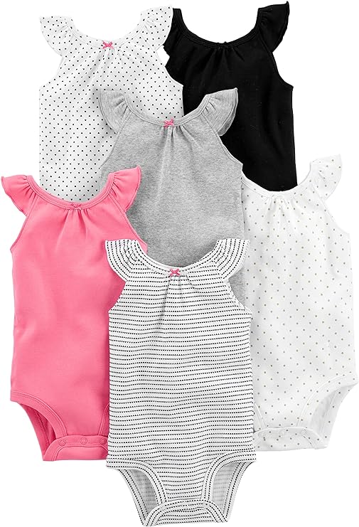 Simple Joys by Carter's Girls Bodysuit Flutter Sleeve 1 ct