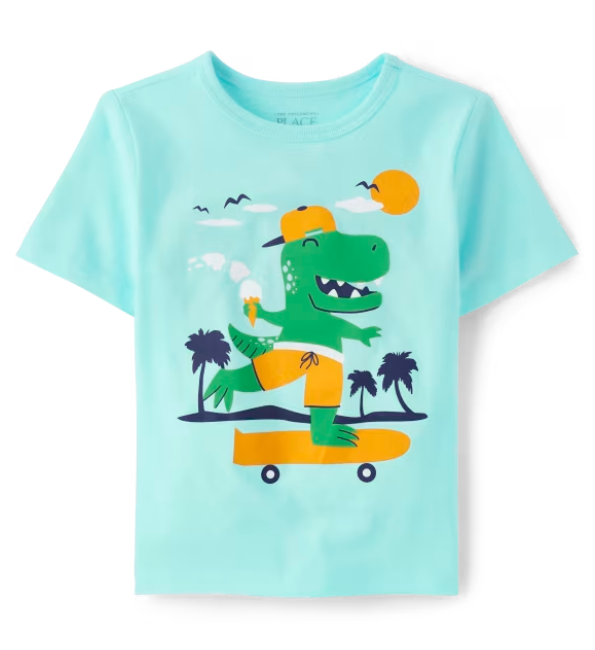 Boys Dino Skateboard Graphic Tee - Seagrove