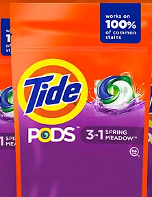 Tide PODS Spring Meadow Scent Laundry Detergent Pacs, 39 count
