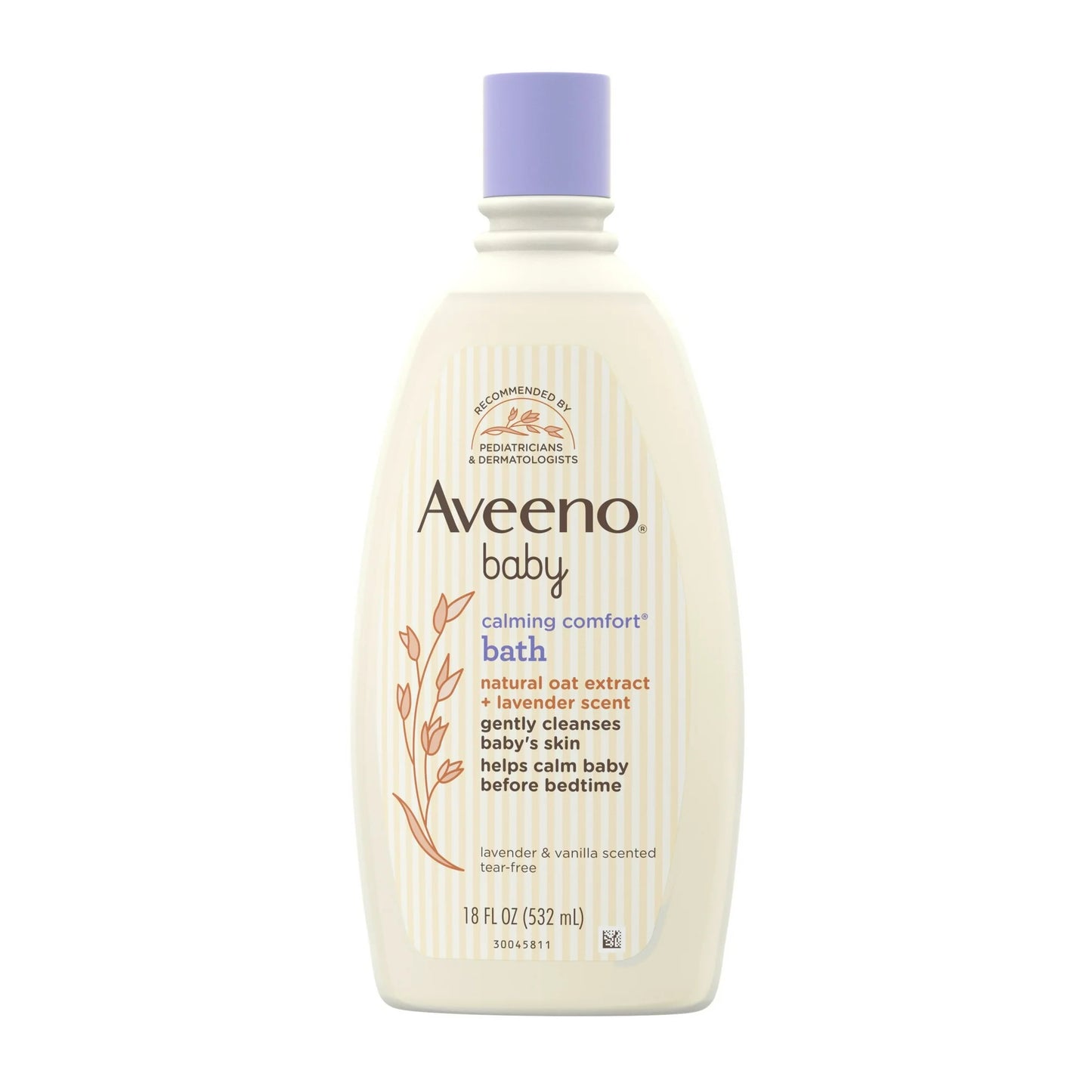 Aveeno Baby Calming Comfort Bath Body Wash, Lavender & Vanilla, 18 fl oz