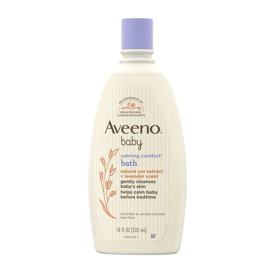 Aveeno Baby Calming Comfort Bath Body Wash, Lavender & Vanilla, 18 fl oz